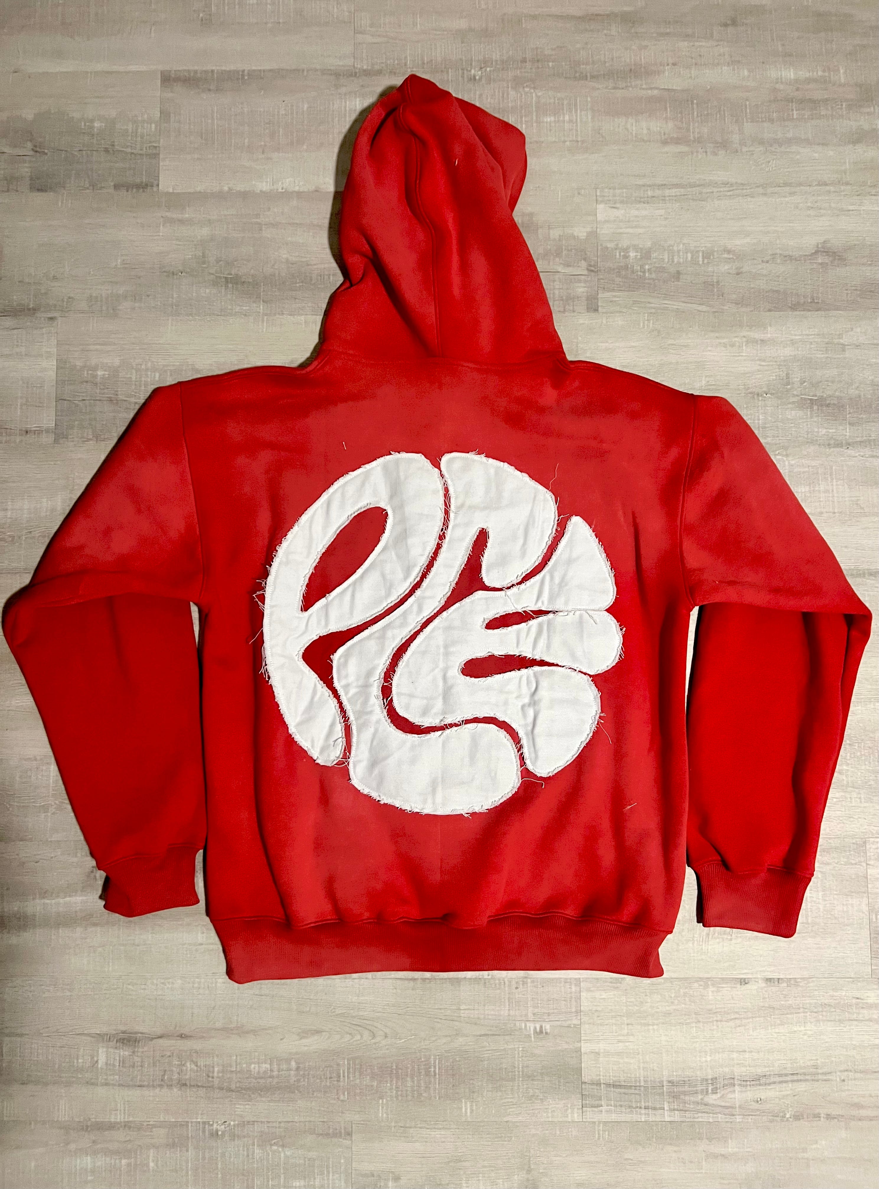 "F*CK YOU! PAY ME!” Zip-Up Hoodie (RED)