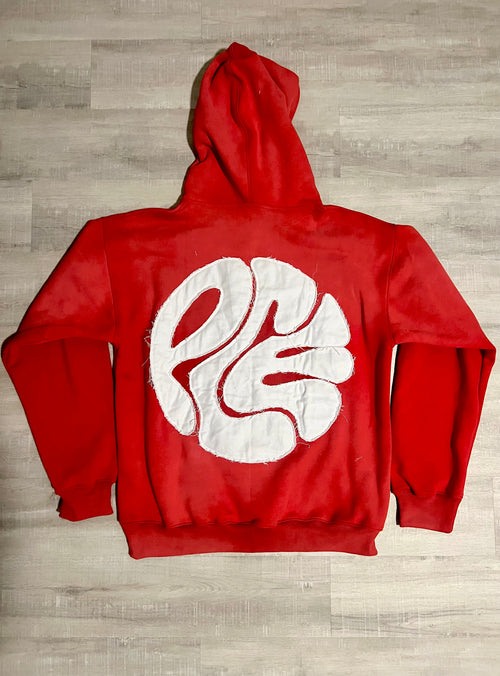 "F*CK YOU! PAY ME!” Zip-Up Hoodie (RED)